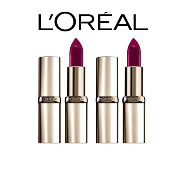 L’Oréal Make Up Designer Color Riche Rouge à Lèvres 135 Violet – Lot de 2