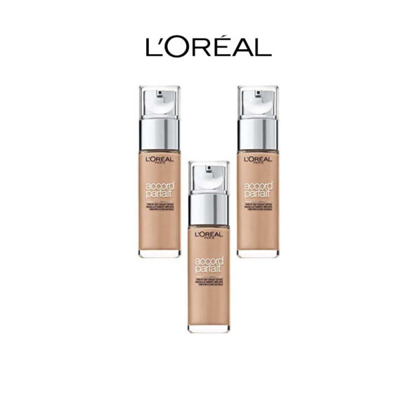 L’Oréal Paris Accord Parfait Fluide 5R 5C Sable Rose – Ptiparis lot de 3