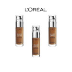 L’Oréal Paris Make Up Designer Accord Parfait Fond de Teint Fluide Unifiant Dore Foncé 10.D 30 ml – Lot de 3