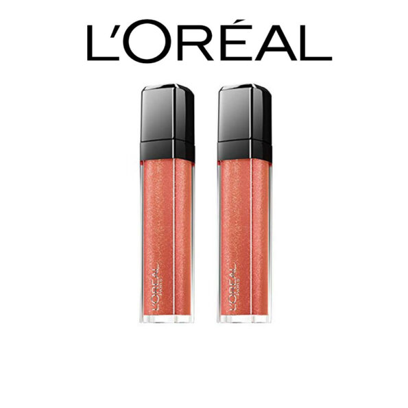 L’Oréal Paris Méga Gloss Brillant Infaillible 204 Corail 35 g – Lot de 2