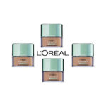 L’Oréal Paris Poudre Accord Parfait Minéral 4D 4W – Naturel Doré, lot de 4 (4 x 10 g)