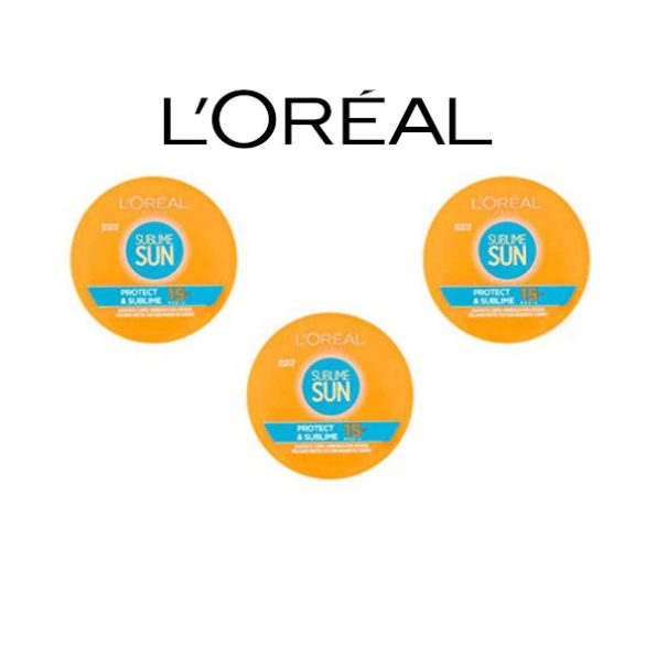 L’Oréal Paris Sublime Sun Protect &Sublime Protection solaire, pommade corps tannerie Intense IP 15, 100 ml – Ptiparis lot de 3