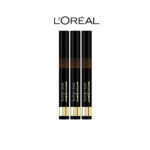 L’Oréal Paris Super Liner Smokissime Stylo Liner Poudre Tracé Smoky Brown – Lot de 3