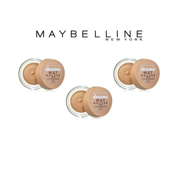 Maybelline Dream Mat Mousse 21 Nude Beige Suave – Ptiparis lot de 3