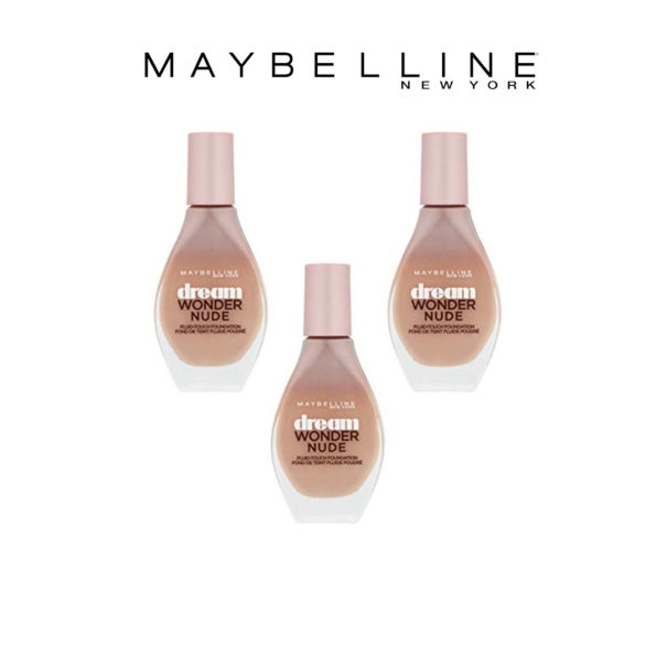 Maybelline Dream Wonder Nude – Fond de teint liquide – 40 canelle – Lot de 3