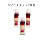 Maybelline Instant Anti Age l’Effaceur Fond de Teint 21 Beige Doré, lot de 3 (3 x 20 ml)