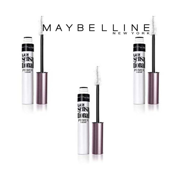 Maybelline Mascara Cils Sensational – 01 primer nu – Ptiparis lot de 3