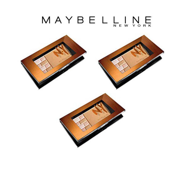 Maybelline New York Bricks Bronzer Poudre Bronzante 01 Blondes – Lot de 3