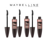 Maybelline New York Mascara Cils Sensational Extra Noir aux Huiles Précieuses Voluptuous 7 Very Black – Lot de 3