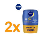 Nivea Sun Lait Protect &Hydrate FPS30 Format Voyage 50 ml – lot de 2