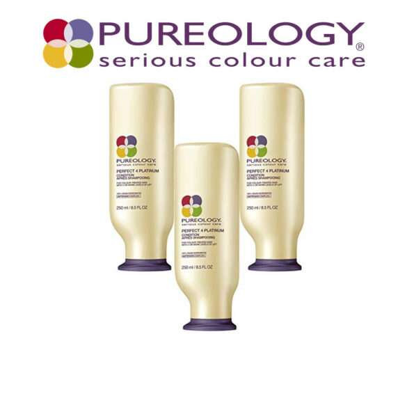 Pureology Soin des Cheveux Parfait 4 Platine Condition (pour cheveux colorés) 250 ml 241 gram, lot de 3 (3 x 250 ml)