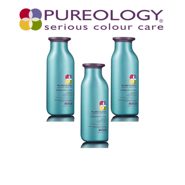 Pureology Strength Cure by Shampoo 8.5 fl oz (250 ml), lot de 3 (3 x 250 ml)