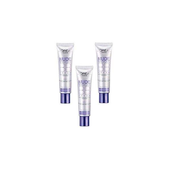 Perfecteur de Teint - NUDE MAGIQUE - BB crème 5en1 - Peaux Claires -30ml, lot de 3 (3 x 30 ml)