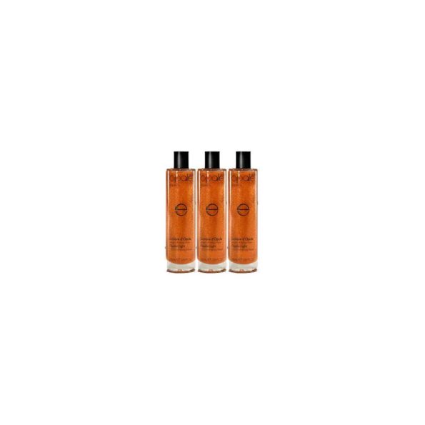 Huile pailletée pour le corps A l'huile de macadamia et à la vitamine F 30ml Lot de 3