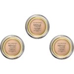 Miracle Touch Skin Perfecting 043 Golden ivory 11.5g – SPF30 Makeup for Women Medium Protection SPF 16, lot de 3 (3x 11.5g)