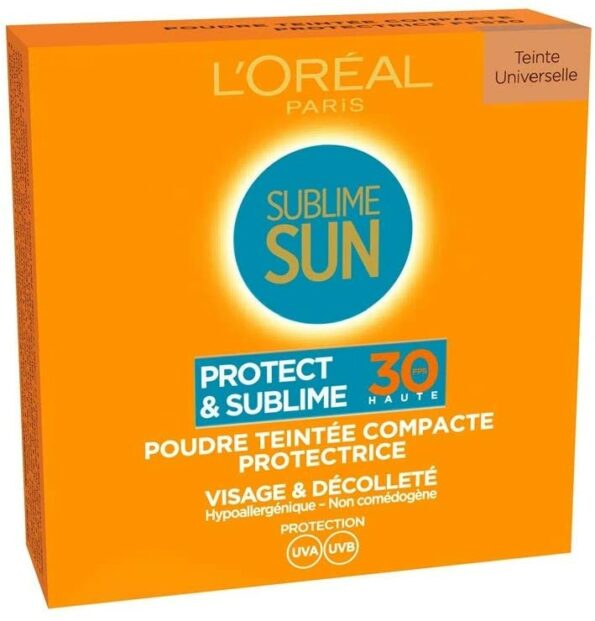 L’oréal Paris Sublime Sun Poudre Solaire Visage & Decolleté Fps 30, Lot De 3 2