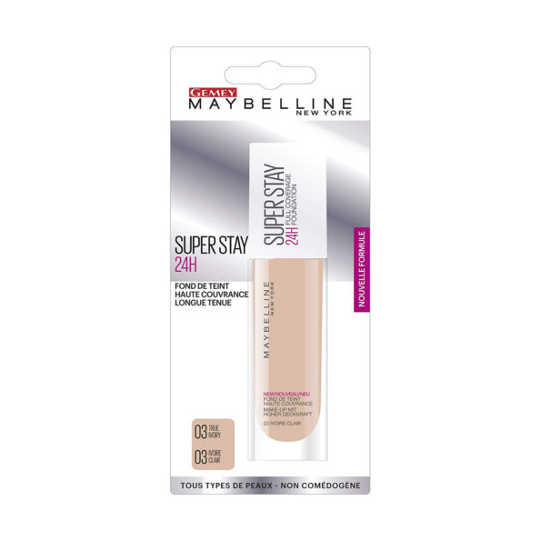 Maybelline New York Fond De Teint Fluide Superstay 24h 03 Ivoire Clair 6