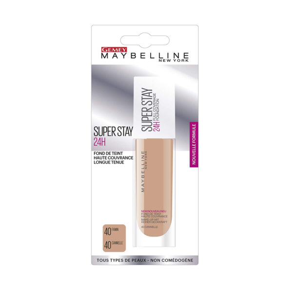 Maybelline New York Fond De Teint Fluide Superstay 24h 40 Canelle 6