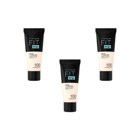 Maybelline New York Fond De Teint Fluide Fit Me Matte Poreless 100 Ivoire Dore