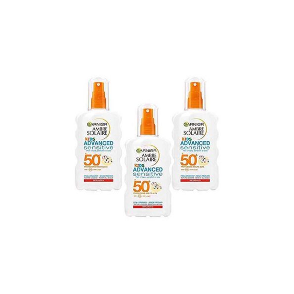 Garnier Ambre Solaire Advanced Sensitive Spray Kids Spf+50, lot de 3 (3 x 200ml)