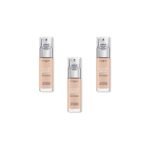 L'Oréal Paris Fond de Teint Fluide Accord Parfait - 1.R Ivoire Rose (Rose Ivory), Lot de 3 (3 x 30 ml)