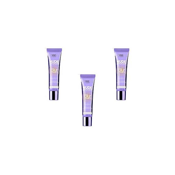 L’Oréal Paris – Nude Magique Blur Cream Lisseur Perfecteur Instantané Teinte Universelle, Lot de 3 (3 x 25 ml)