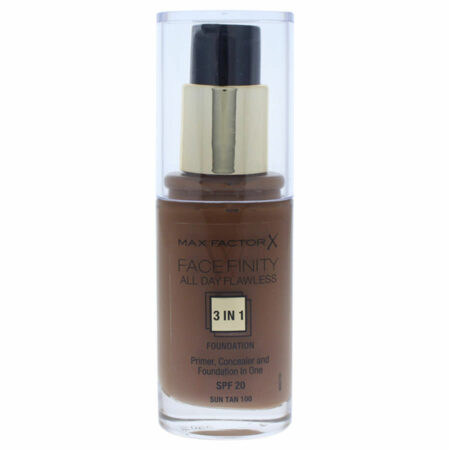 Facefinity All Day Flawless 3 In 1 Foundation Spf20 100 Sun Tan By Max Fa Y 63104 1