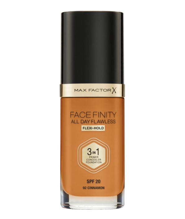 Max Factor Facefinity All Day Flawless 3 In 1 Flexi Hold Fond De Teint 92 Cinnamon